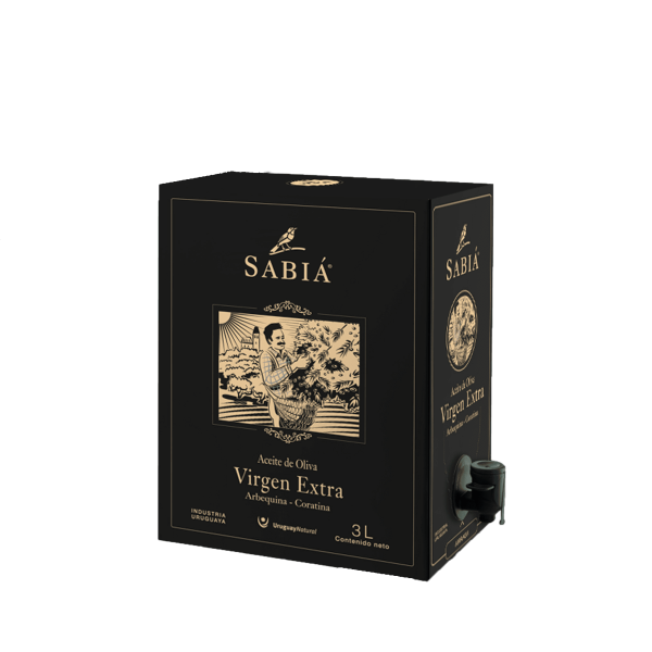 Aceite de Oliva Virgen Extra Sabiá Bivarietal, Bag in Box 3L o 5L